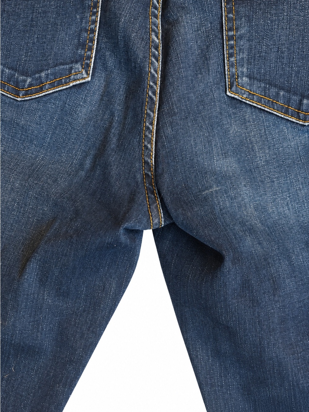KUT from the Kloth Reese Ankle Straight Leg Jeans Size 12 Distressed Dark Wash - Picture 4 of 6